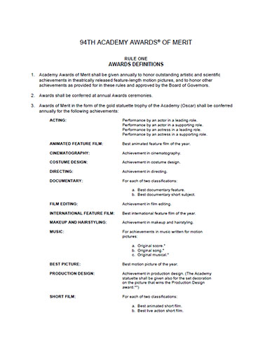 2021 (94th) Voting Rules 2021 (94th) Voting Rules