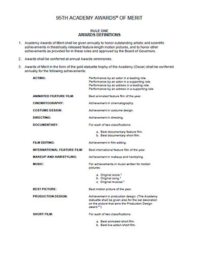 2022 (95th) Voting Rules 2022 (95th) Voting Rules
