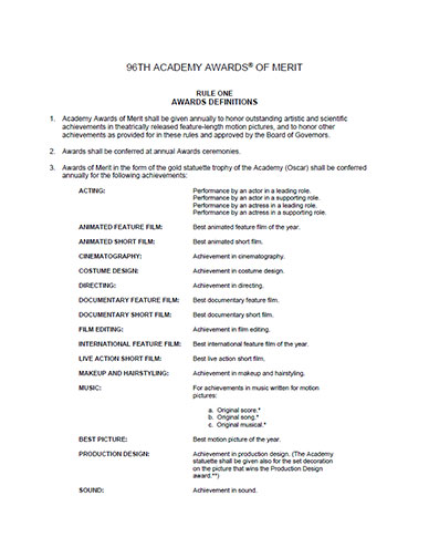 2023 (96th) Voting Rules 2023 (96th) Voting Rules